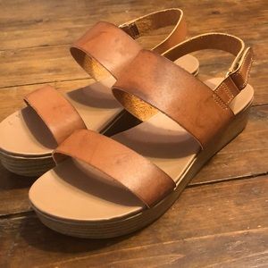 Madden Girl Leather sandals size 8